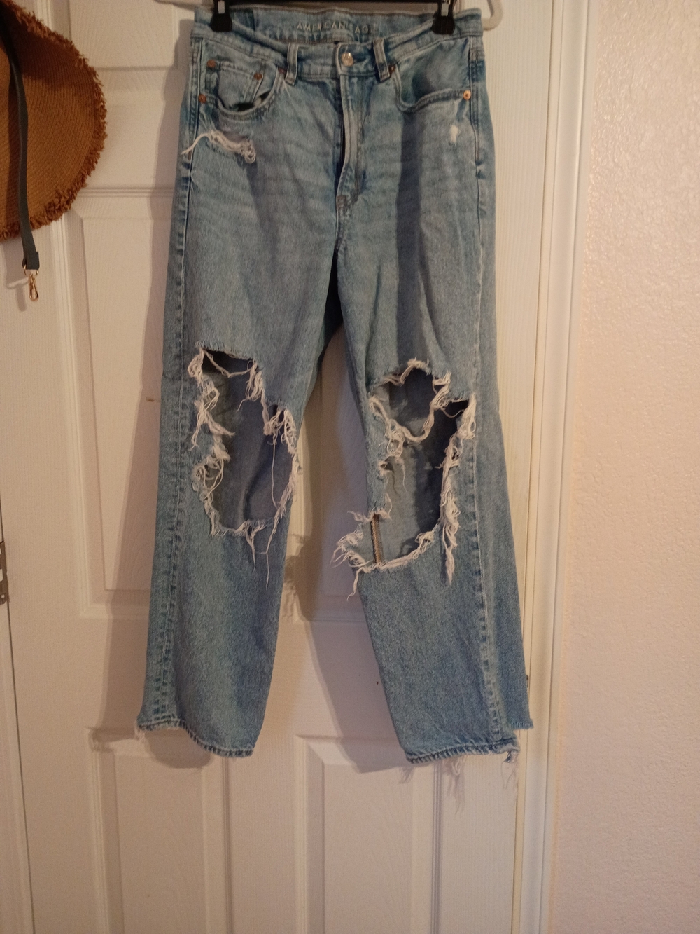 Light Blue Distressed Jeans
